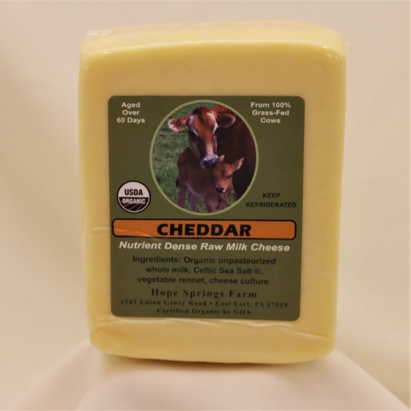 Organic Raw Cheddar Cheese