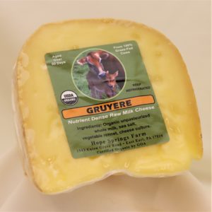 Organic Raw Gruyere Cheese
