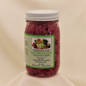Organic Lacto-Fermented Red Sauerkraut
